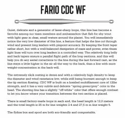 Guideline Fario CDC WF Fliegenschnur -Fliegenruten Elegant magasin WEB Image Fario CDC WF Float 106879 31271340714 plid 153421