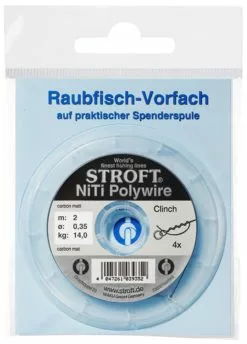 Stroft NiTi Polywire -Fliegenruten Elegant magasin polywire de 035mm