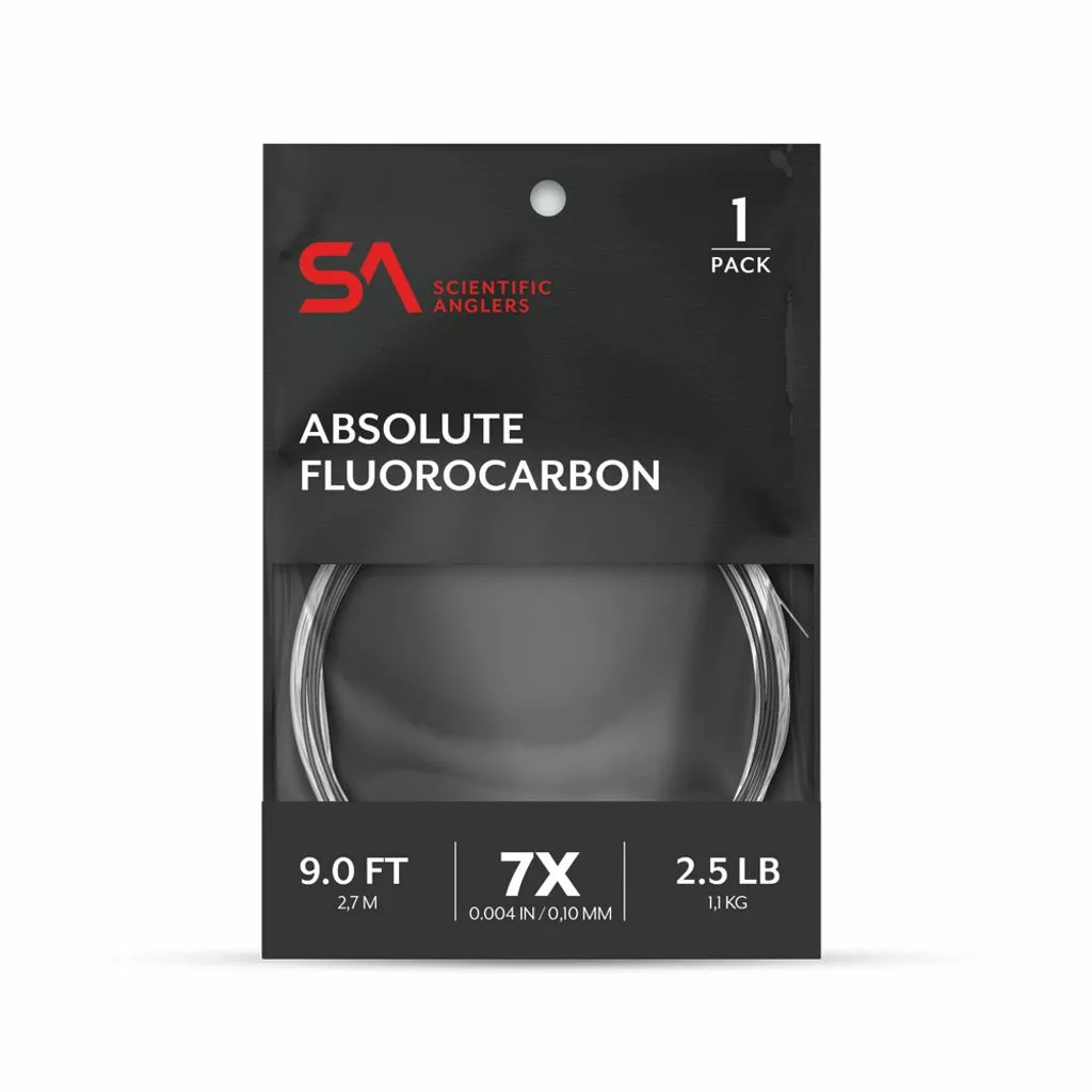 Scientific Anglers Absolute Fluorocarbon Leader 12ft 3 Scientific Anglers Absolute Fluorocarbon Leader 12ft