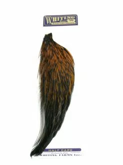 Whiting 1/2 Rooster Cape -Fliegenruten Elegant magasin whiting half cape brown badger