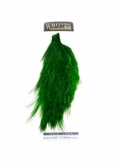 Whiting 1/2 Rooster Cape -Fliegenruten Elegant magasin whiting half cape grizzly green
