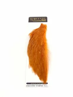 Whiting 1/2 Rooster Cape -Fliegenruten Elegant magasin whiting half cape orange